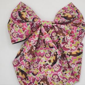 Masha and the Bear 7-Inch Hairbow: Playful Adventures with an Alligator Clip